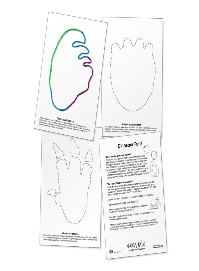 WikkiStix Dinosaur Party Favors, 13 Favors for Goodie Bags, Plus Dinosaur Footprint Sheets for Extra Games and Decorations, Ages 3 & Up. - Image 5